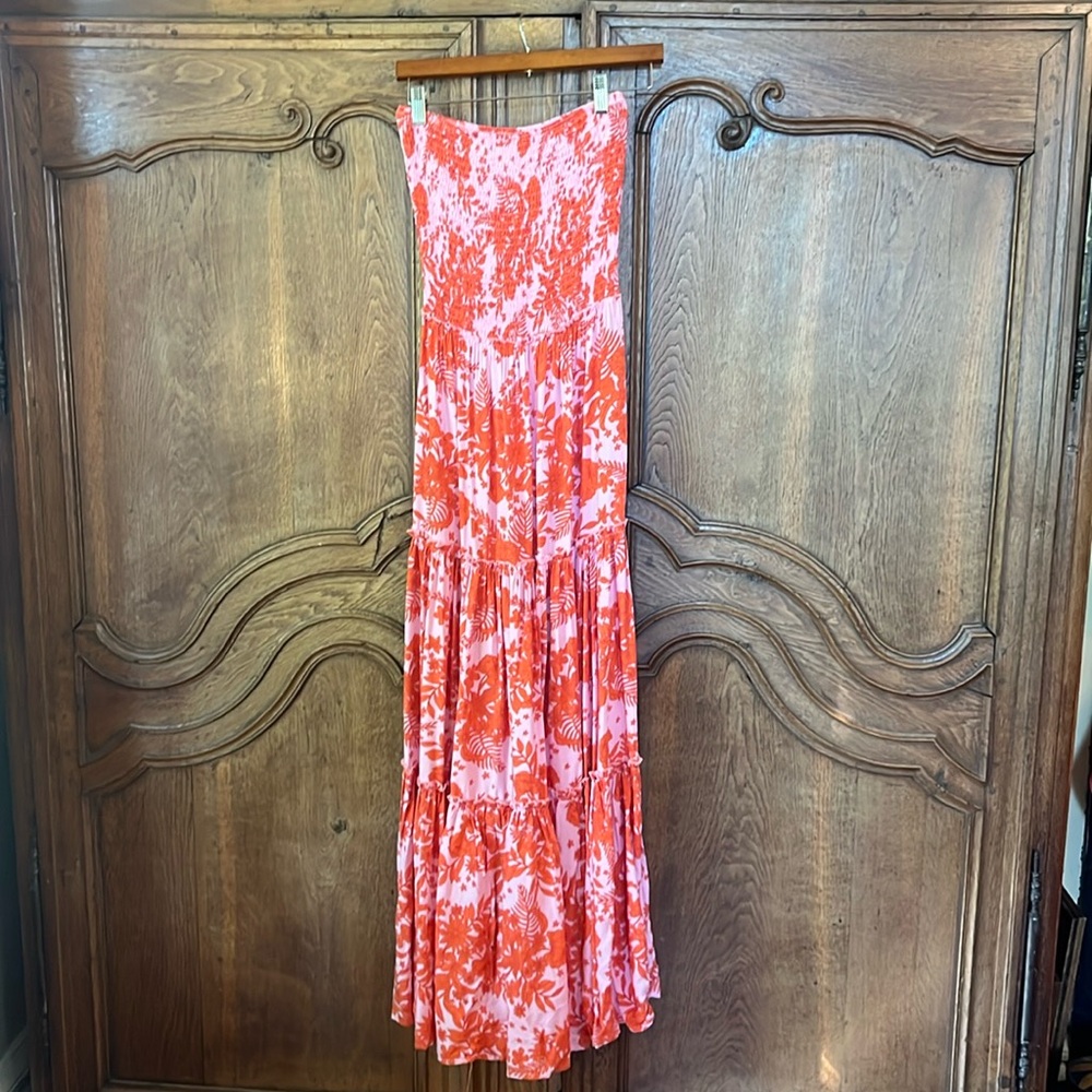 Anthropologie Abel the Label Smocked Maxi Dress